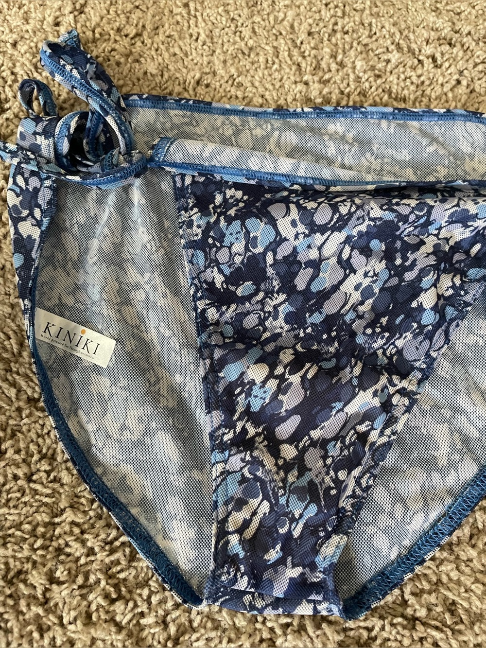 Kiniki 2 Piece Tan thru Swim wear in SZ 18/20 in gently used condition